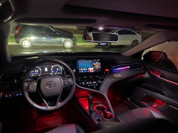 2018 Toyota Camry VIII (XV70), чёрный, 3320000 рублей - вид 7