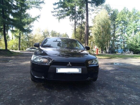 2008 Mitsubishi Lancer X, чёрный, 740000 рублей