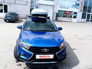 2021 Lada (ВАЗ) Vesta SW Cross I, синий, 1180000 рублей, вид 4