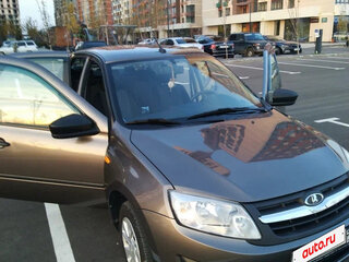 2017 Lada (ВАЗ) Granta I, коричневый, 617000 рублей, вид 4