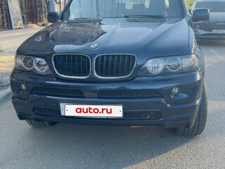 2005 BMW X5 3.0i I (E53) Рестайлинг, синий, 1200000 рублей, вид 2