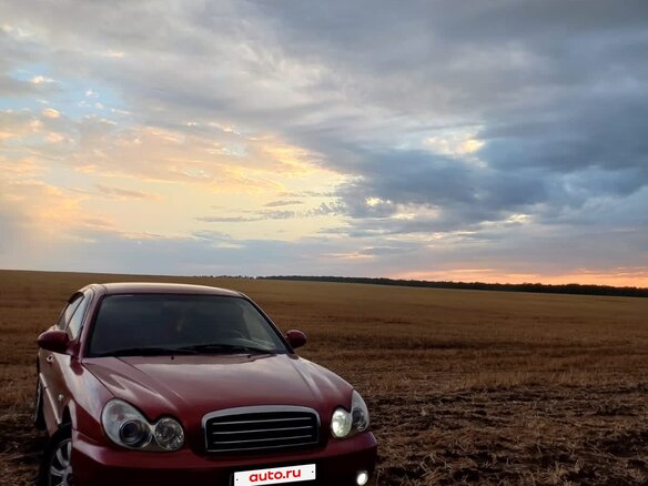 2004 Hyundai Sonata IV (EF) Рестайлинг, красный, 250000 рублей - вид 3