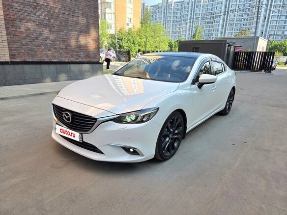 2016 Mazda 6 III (GJ) Рестайлинг, белый, 1775000 рублей - вид 1