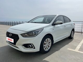2018 Hyundai Solaris II, белый, 1290000 рублей, вид 1