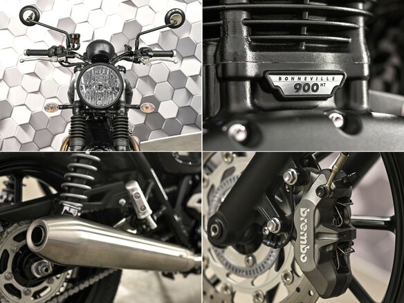2024 Triumph Speed Twin, чёрный - вид 9