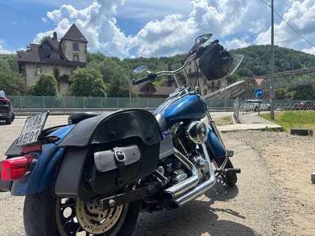 2005 Harley-Davidson Dyna Low Rider, синий, 700000 рублей, вид 2