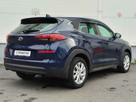 2019 Hyundai Tucson III Рестайлинг, синий, 1930000 рублей, вид 4