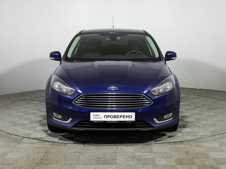 2016 Ford Focus III Рестайлинг, синий, 1059700 рублей, вид 2