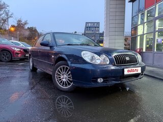2007 Hyundai Sonata ТагАЗ IV (EF) Рестайлинг, синий, 370000 рублей, вид 5
