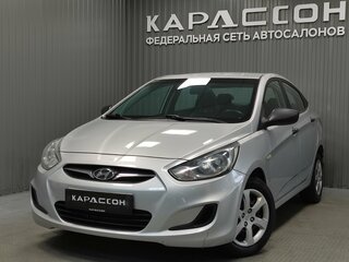 2012 Hyundai Solaris I, серебристый, 625000 рублей, вид 1
