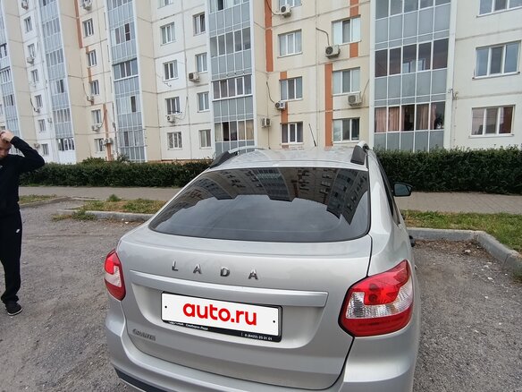 2019 Lada (ВАЗ) Granta I Рестайлинг, серый - вид 2