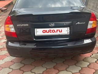 2005 Hyundai Accent ТагАЗ II, чёрный, 530000 рублей, вид 4