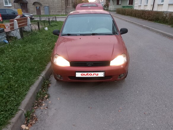 2007 Lada (ВАЗ) Kalina I, красный, 115000 рублей