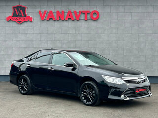 2017 Toyota Camry VII (XV50) Рестайлинг 2, чёрный, 2125000 рублей, вид 3