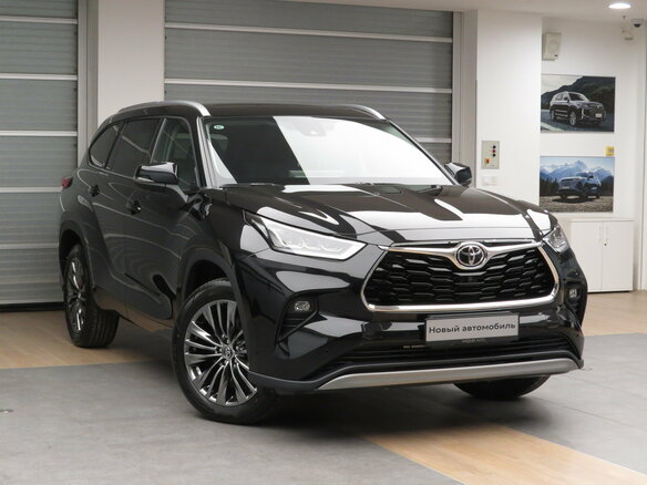 2025 Toyota Highlander IV (XU70), чёрный, 5780000 рублей - вид 2