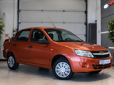 2014 Lada (ВАЗ) Granta I, оранжевый, 325000 рублей, вид 1