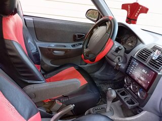 2002 Hyundai Accent II Рестайлинг, красный, 200000 рублей, вид 4