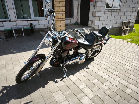 2007 Harley-Davidson Softail Custom, чёрный, 850000 рублей, вид 3