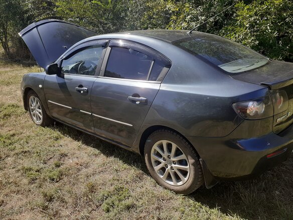 2008 Mazda 3 I (BK) Рестайлинг, серый - вид 2