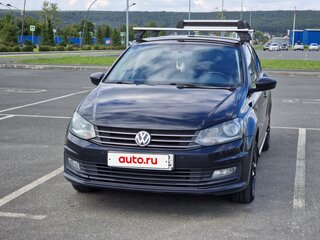 2018 Volkswagen Polo V Рестайлинг, чёрный, 990000 рублей, вид 2