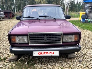 2002 Lada (ВАЗ) 2107, пурпурный, 219000 рублей, вид 2