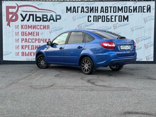 2019 Lada (ВАЗ) Granta I Рестайлинг, синий, 650000 рублей, вид 4