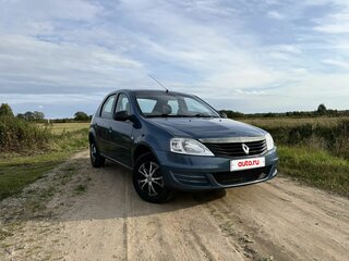 2013 Renault Logan I Рестайлинг, синий, 349000 рублей, вид 3