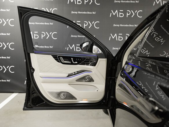2026 Mercedes-Benz S-Класс 580 Long 4MATIC VII (W223) Рестайлинг, чёрный - вид 7