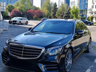 2019 Mercedes-Benz S-Класс 450 Long VI (W222, C217) Рестайлинг, чёрный, 6000000 рублей, вид 2