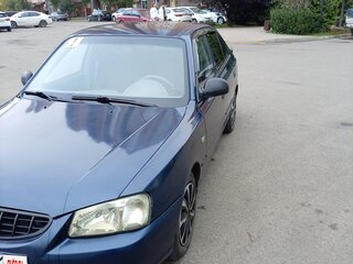 2008 Hyundai Accent ТагАЗ II, синий, 330000 рублей, вид 2