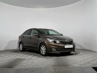 2016 Kia Rio III Рестайлинг, коричневый, 868790 рублей, вид 3