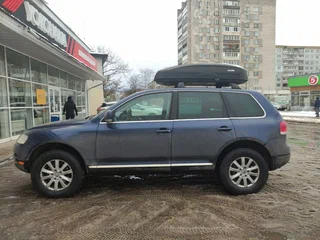 2003 Volkswagen Touareg I, синий, 400000 рублей, вид 5