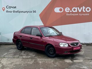 2005 Hyundai Accent ТагАЗ II, красный, 370000 рублей, вид 3