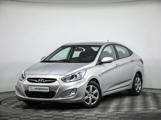 2013 Hyundai Solaris I, серебристый, 899777 рублей, вид 1