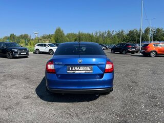 2017 Skoda Rapid I Рестайлинг, синий, 1113800 рублей, вид 4