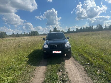 2008 Toyota Land Cruiser Prado 5-speed 120 Series Рестайлинг, чёрный, 2250000 рублей, вид 3