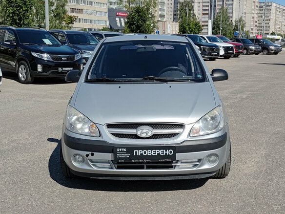 2007 Hyundai Getz I Рестайлинг, серебристый, 445000 рублей - вид 1