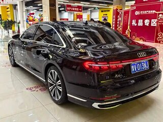 2024 Audi A8 Long 45 TFSI IV (D5) Рестайлинг, чёрный, 9208386 рублей, вид 3