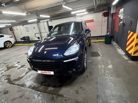 2014 Porsche Cayenne S II Рестайлинг (958), синий, 3600000 рублей, вид 3