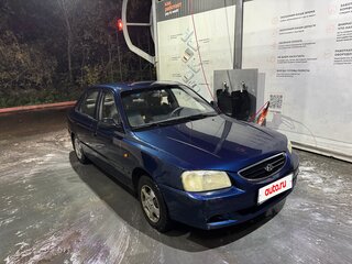 2007 Hyundai Accent ТагАЗ II, синий, 300000 рублей, вид 3