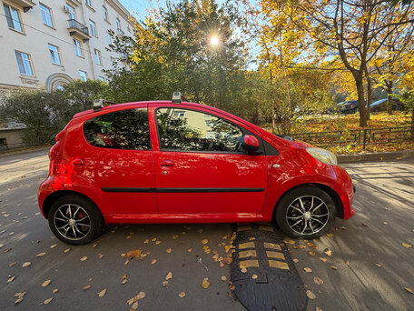 2008 Peugeot 107 I, красный, 350000 рублей, вид 5