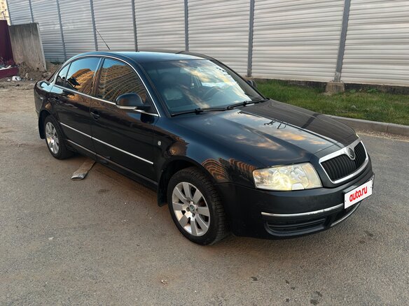 2007 Skoda Superb I Рестайлинг, чёрный - вид 2