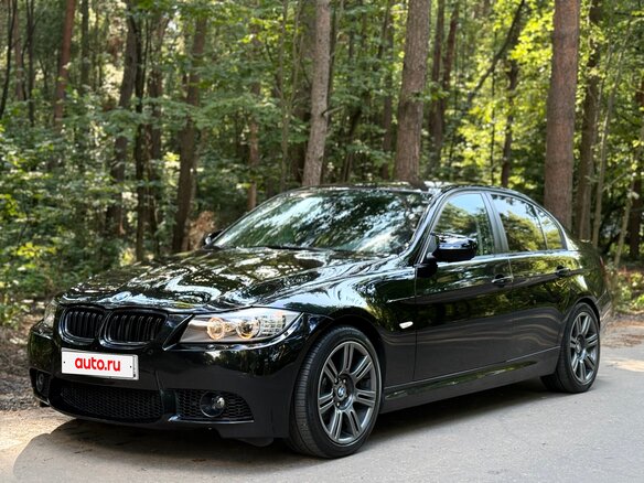 2009 BMW 3 серии 320i V (E90/E91/E92/E93) Рестайлинг, чёрный