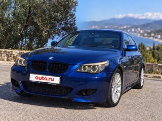 2008 BMW 5 серии 525d V (E60/E61) Рестайлинг, синий, 1190000 рублей, вид 2