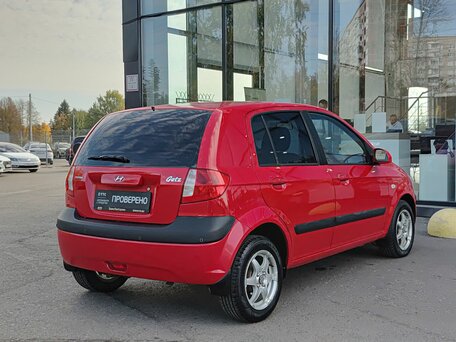 2006 Hyundai Getz I Рестайлинг, красный, 406000 рублей, вид 5