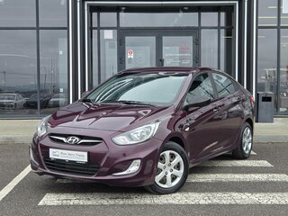 2013 Hyundai Solaris I, фиолетовый, 615000 рублей, вид 1