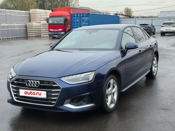 2020 Audi A4 40 TFSI V (B9) Рестайлинг, синий, 2500000 рублей - вид 1