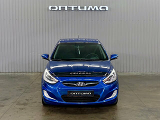 2013 Hyundai Solaris I, синий, 837000 рублей, вид 2