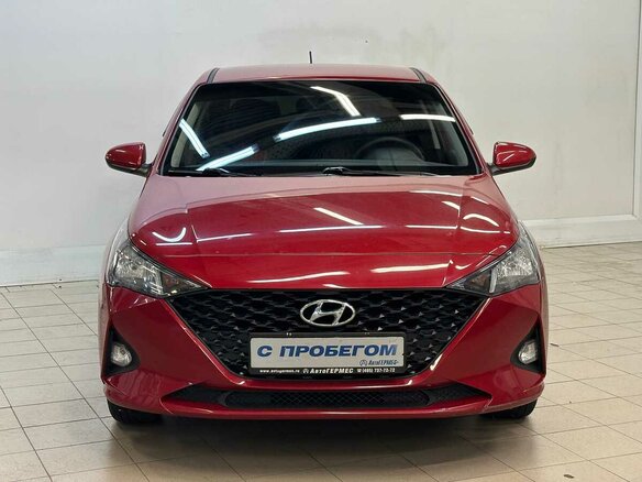 2021 Hyundai Solaris II Рестайлинг, красный, 1455000 рублей - вид 1