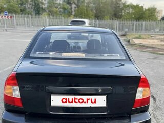 2006 Hyundai Accent ТагАЗ II, чёрный, 215000 рублей, вид 4